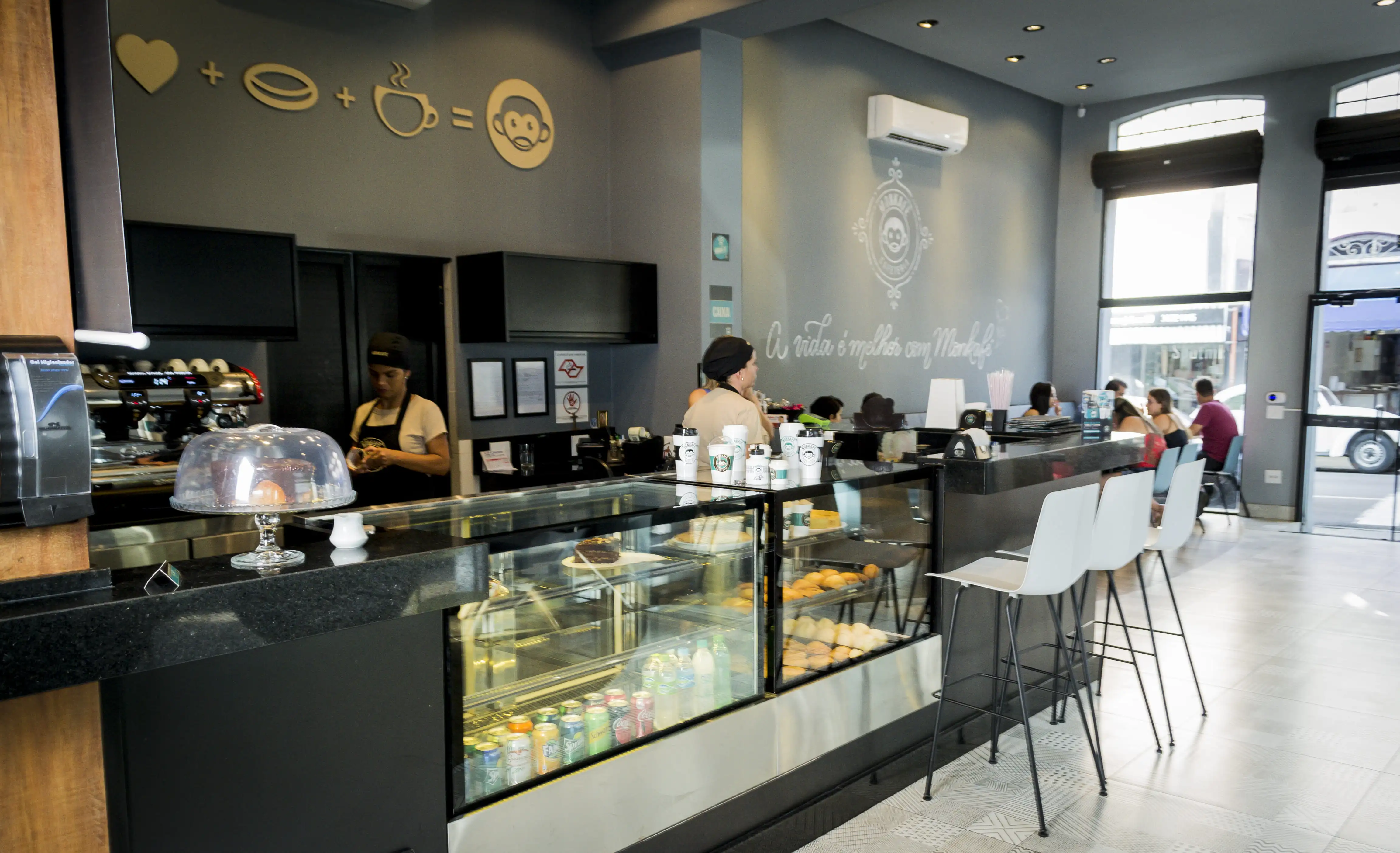 Interior da Monkafé - Modelo Validado