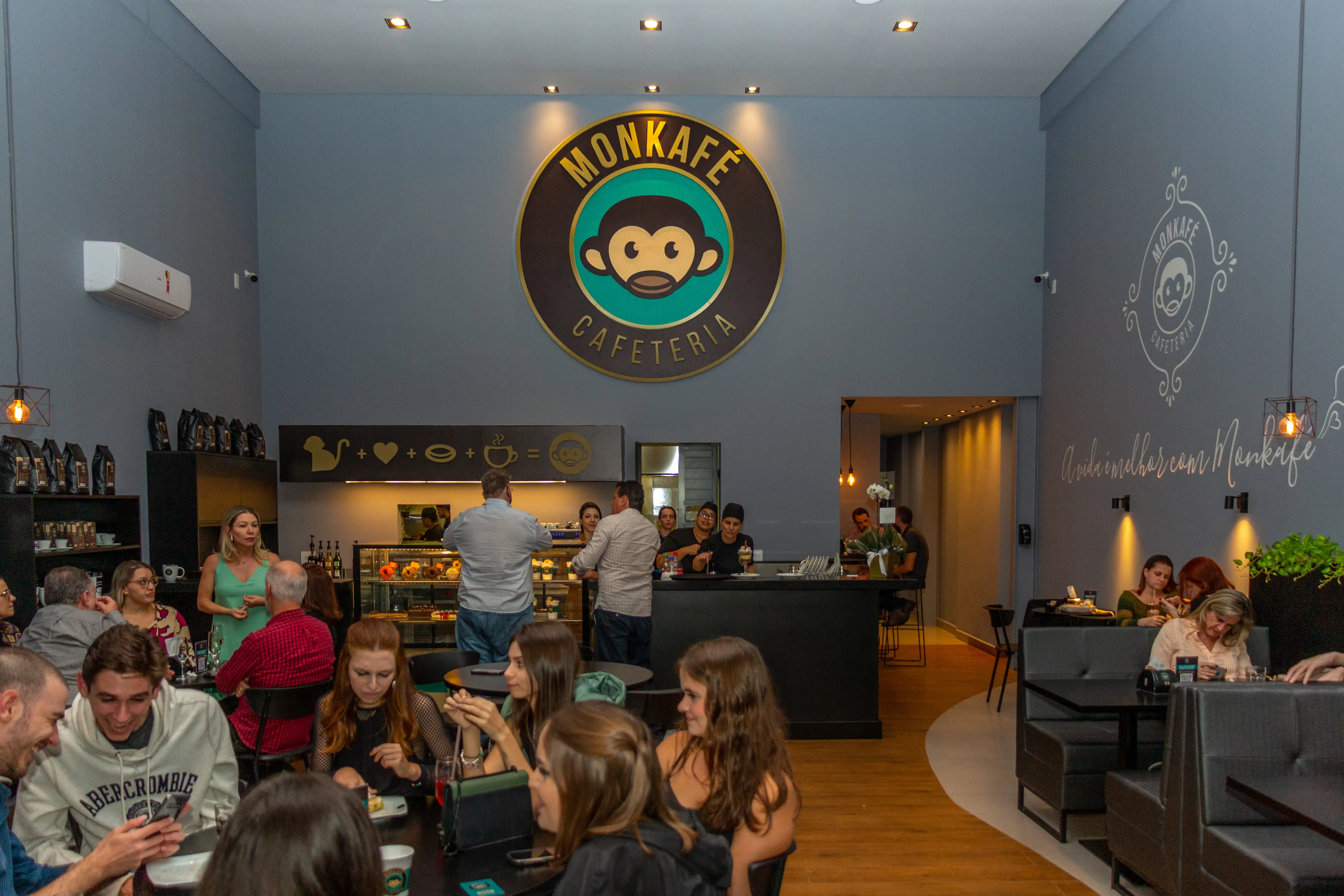 Monkafé em operação - Suporte Completo